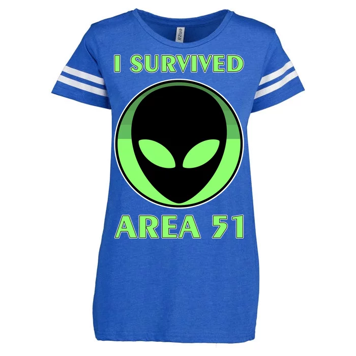 I Survived Area 51 Enza Ladies Jersey Football T-Shirt