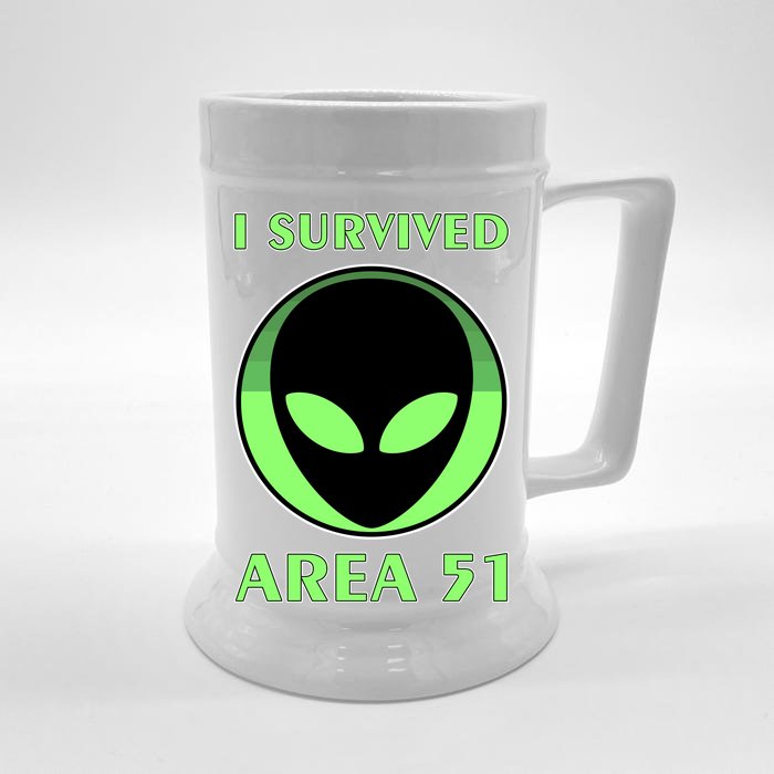 I Survived Area 51 Front & Back Beer Stein