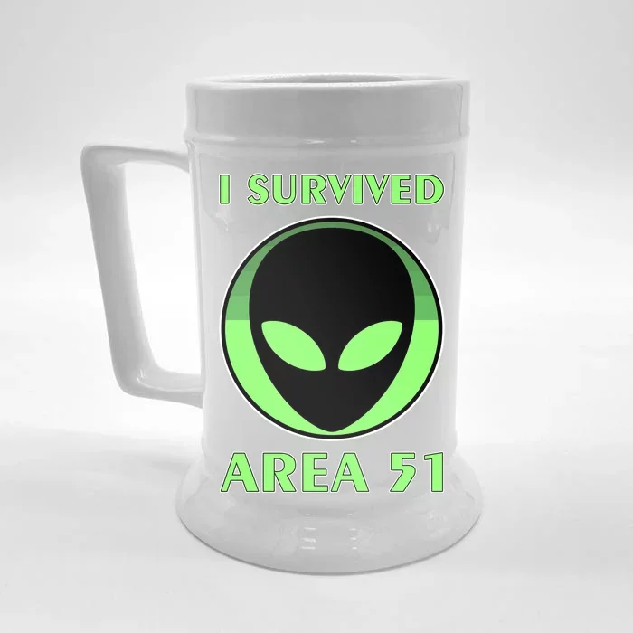 I Survived Area 51 Front & Back Beer Stein