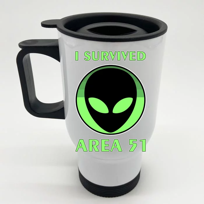 I Survived Area 51 Front & Back Stainless Steel Travel Mug