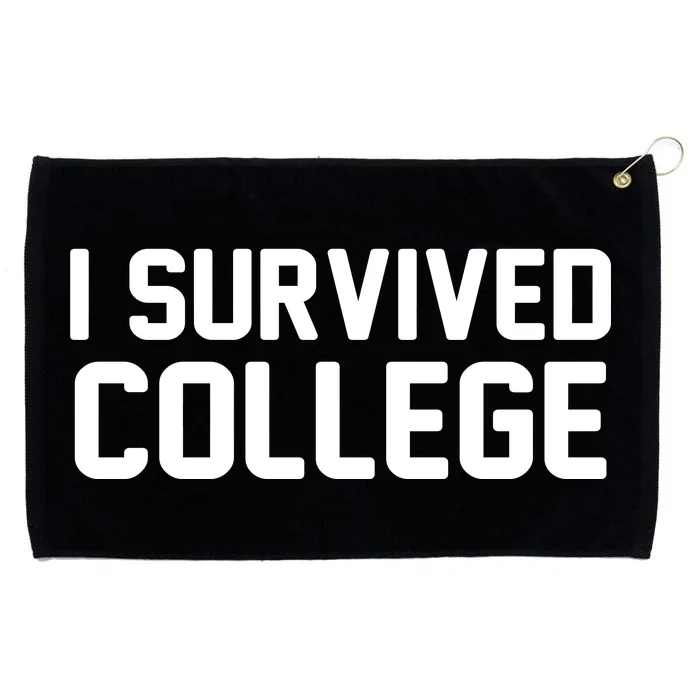 I Survived College Grommeted Golf Towel