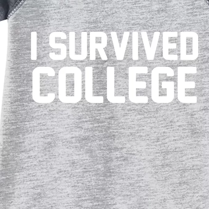 I Survived College Infant Baby Jersey Bodysuit