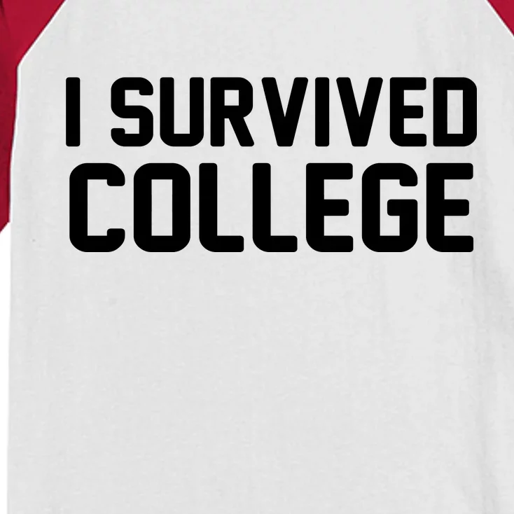 I Survived College Kids Colorblock Raglan Jersey