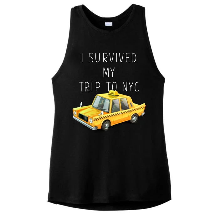 I Survived My Trip To NYC Ladies Tri-Blend Wicking Tank