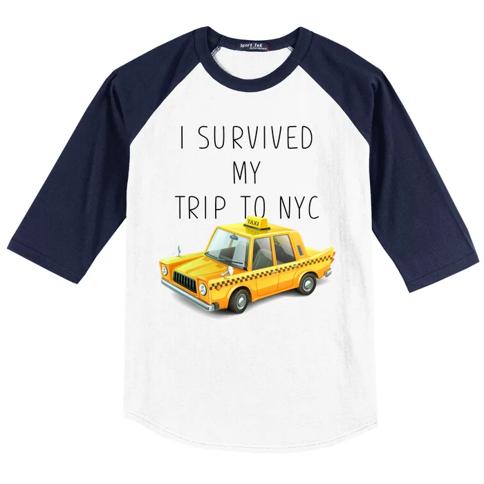 I Survived My Trip To NYC Baseball Sleeve Shirt