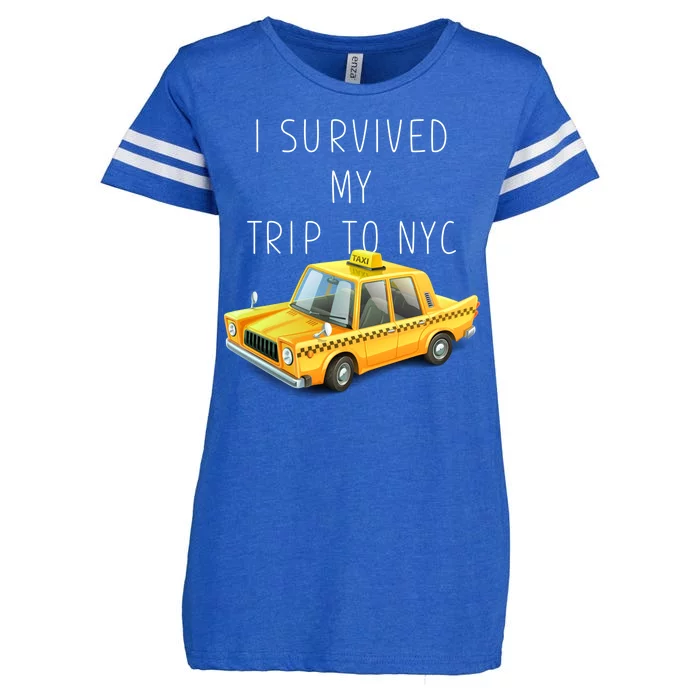 I Survived My Trip To NYC Enza Ladies Jersey Football T-Shirt