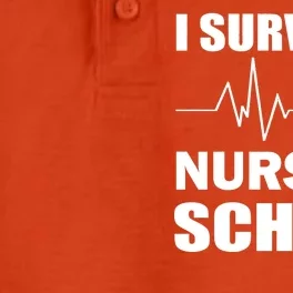 I Survived Nursing School Dry Zone Grid Performance Polo