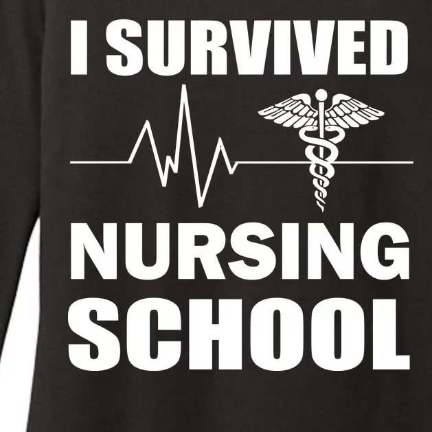 I Survived Nursing School Womens CVC Long Sleeve Shirt