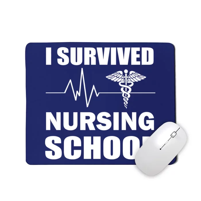 I Survived Nursing School Mousepad