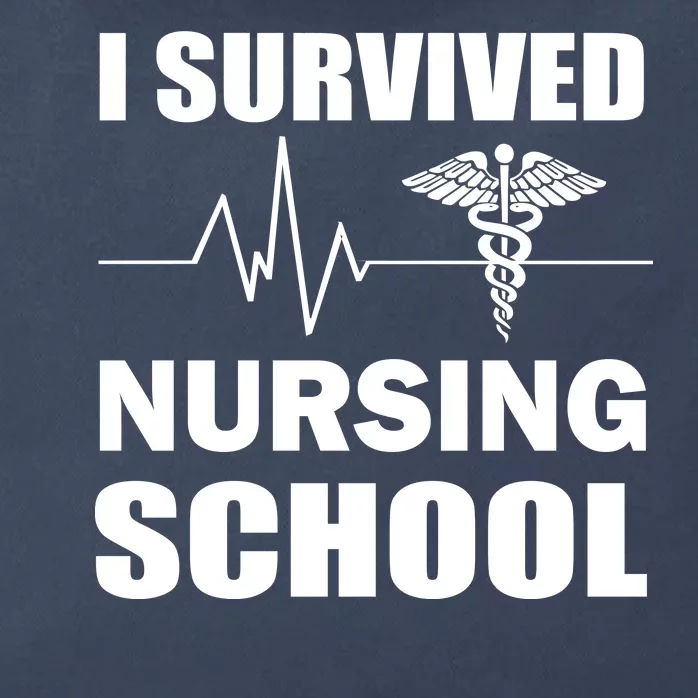 I Survived Nursing School Zip Tote Bag