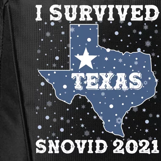 I Survived Snovid 2021Texas Snowstorm City Backpack