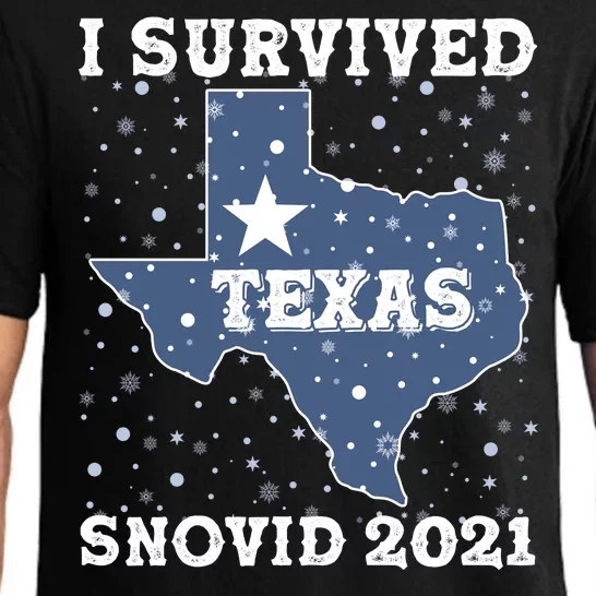 I Survived Snovid 2021Texas Snowstorm Pajama Set