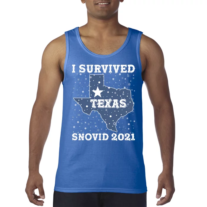 I Survived Snovid 2021Texas Snowstorm Tank Top