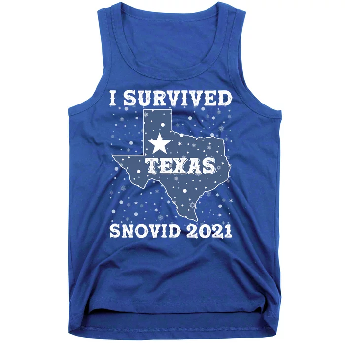 I Survived Snovid 2021Texas Snowstorm Tank Top