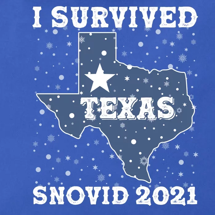 I Survived Snovid 2021Texas Snowstorm Zip Tote Bag