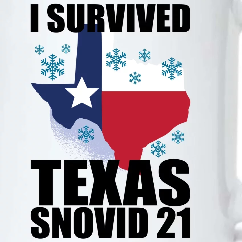 I Survived Texas Snow Storm Blizzard Snovid 21 Black Color Changing Mug