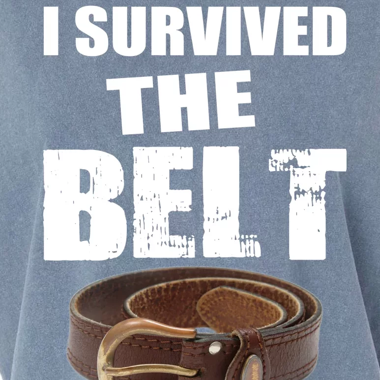 I Survived The Belt Garment-Dyed Women's Muscle Tee