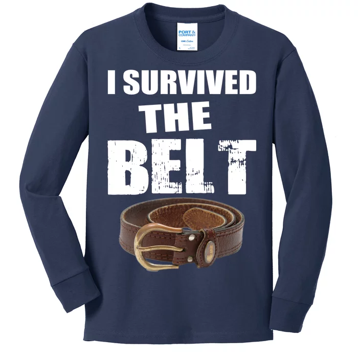 I Survived The Belt Kids Long Sleeve Shirt