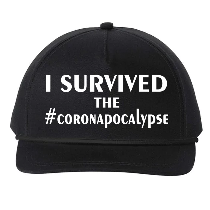 I Survived The Coronapocalypse Snapback Five-Panel Rope Hat