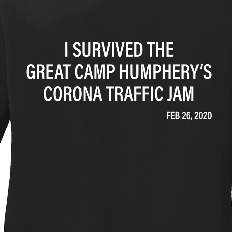 I Survived The Great Traffic Jam Ladies Long Sleeve Shirt