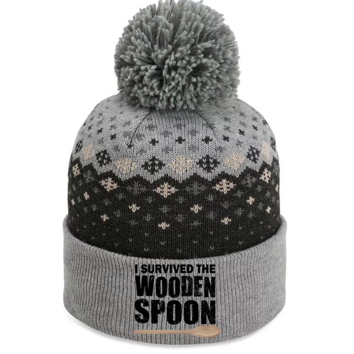 I Survived The Wooden Spoon The Baniff Cuffed Pom Beanie