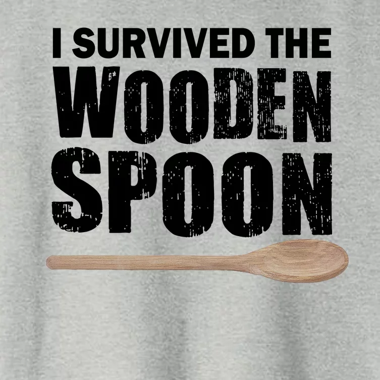 I Survived The Wooden Spoon Women's Crop Top Tee