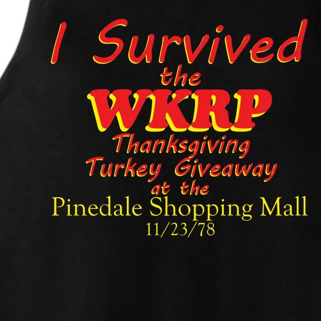 I Survived WKRP Pinedale Shopping Mall 1978 Ladies Tri-Blend Wicking Tank