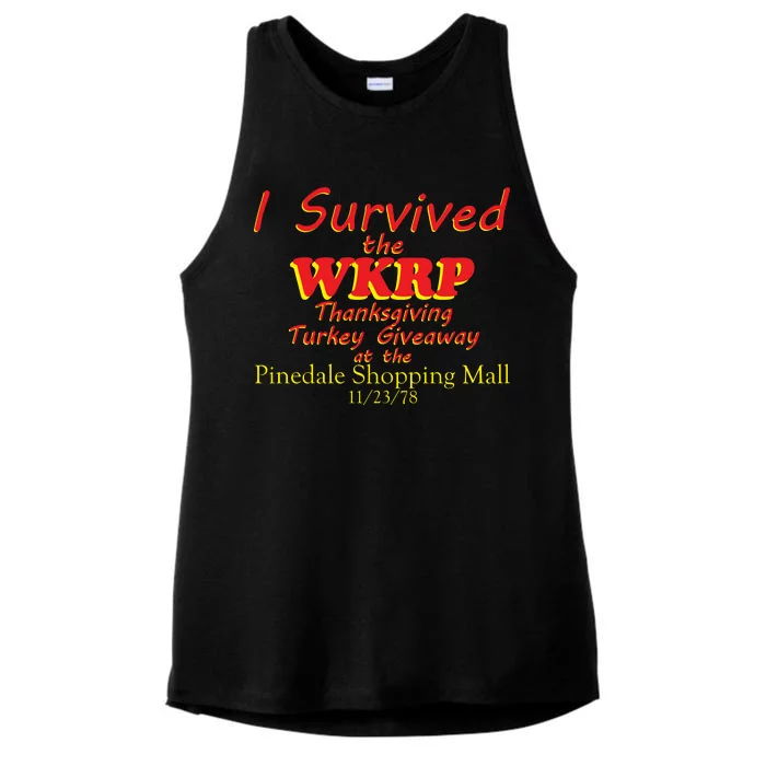 I Survived WKRP Pinedale Shopping Mall 1978 Ladies Tri-Blend Wicking Tank