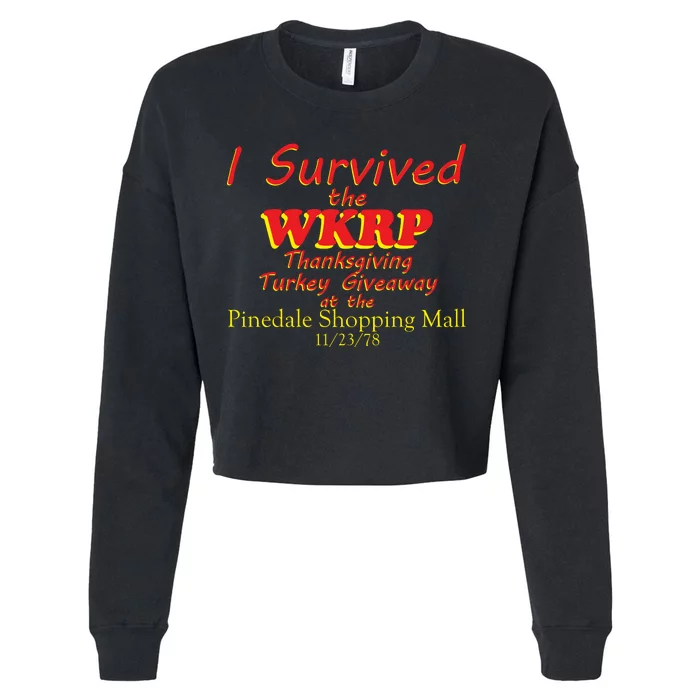 I Survived WKRP Pinedale Shopping Mall 1978 Cropped Pullover Crew