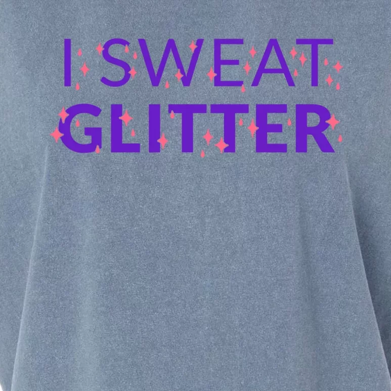 I Sweat Glitter Garment-Dyed Women's Muscle Tee