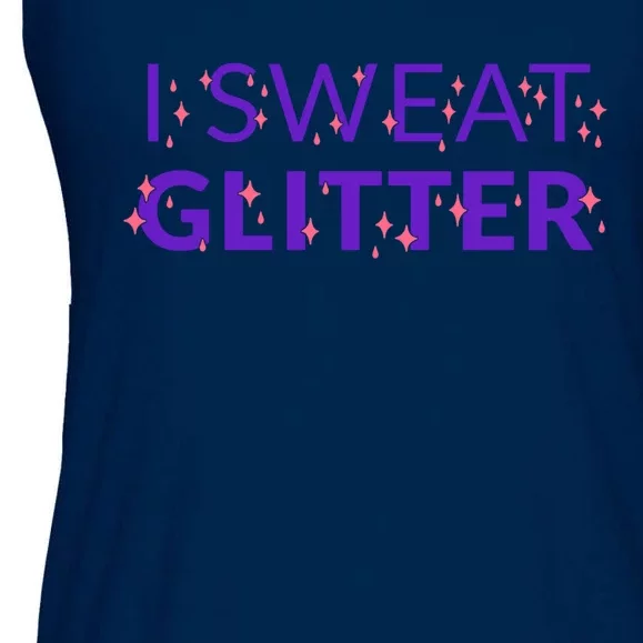 I Sweat Glitter Ladies Essential Flowy Tank