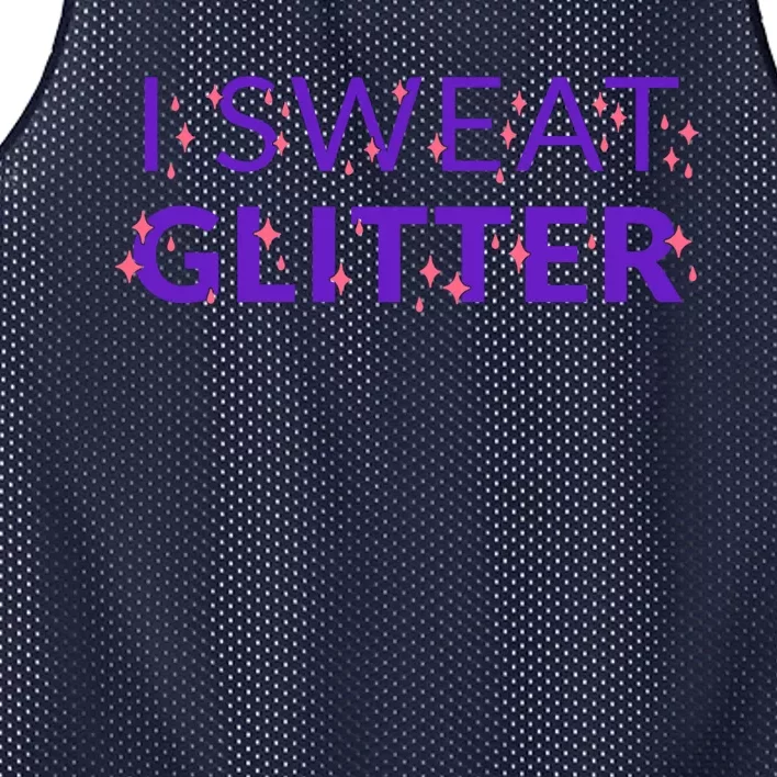 I Sweat Glitter Mesh Reversible Basketball Jersey Tank