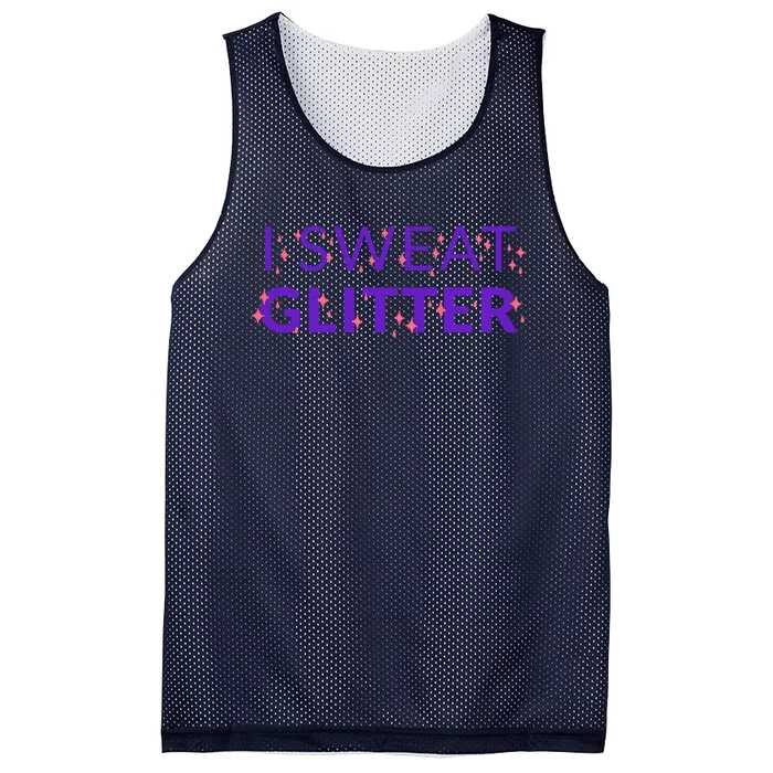 I Sweat Glitter Mesh Reversible Basketball Jersey Tank