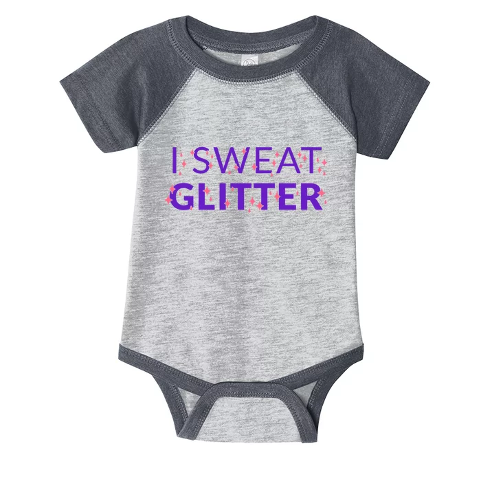 I Sweat Glitter Infant Baby Jersey Bodysuit