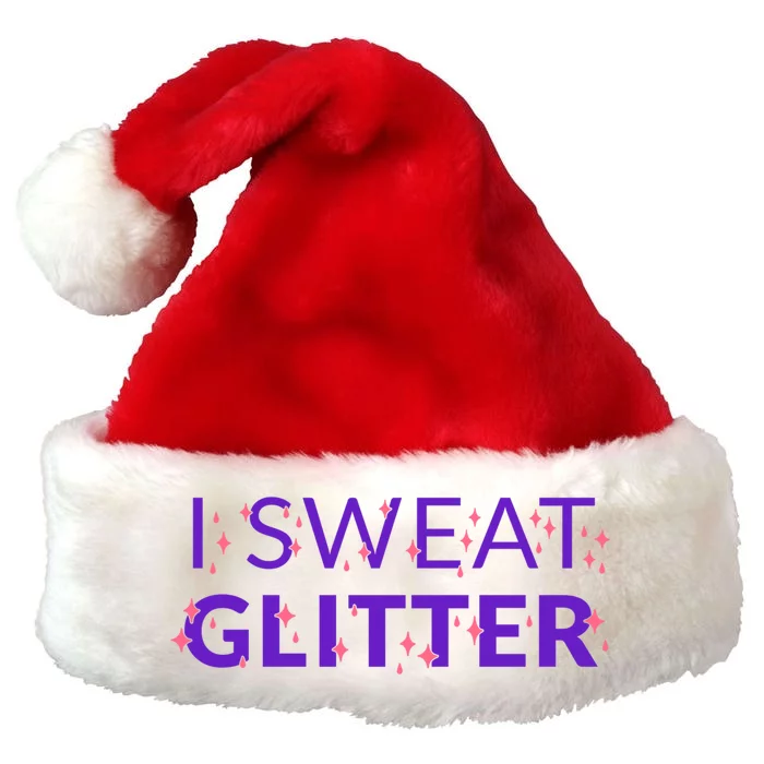 I Sweat Glitter Premium Christmas Santa Hat