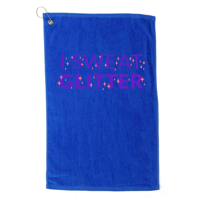 I Sweat Glitter Platinum Collection Golf Towel