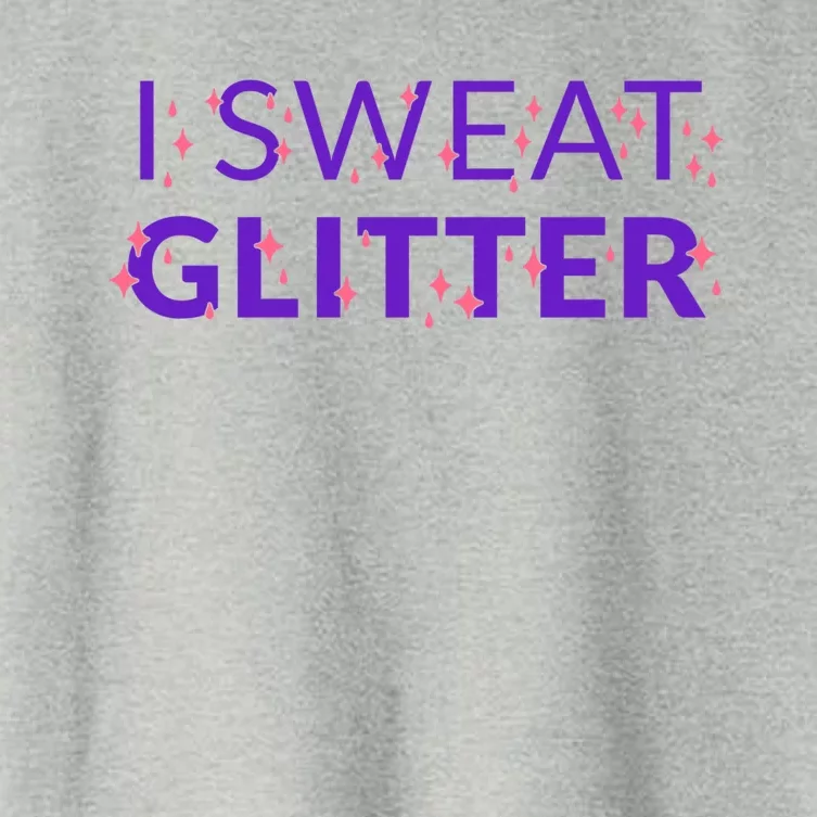 I Sweat Glitter Women's Crop Top Tee