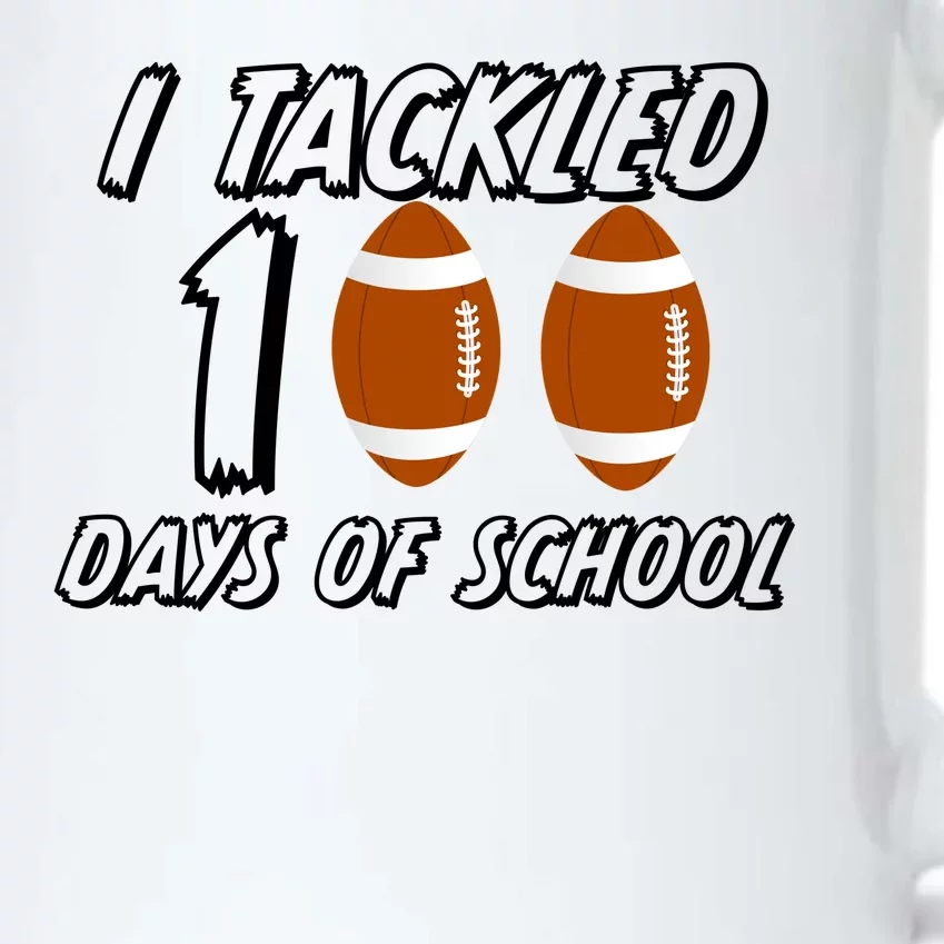 I Tackled 100 Days Of school Black Color Changing Mug