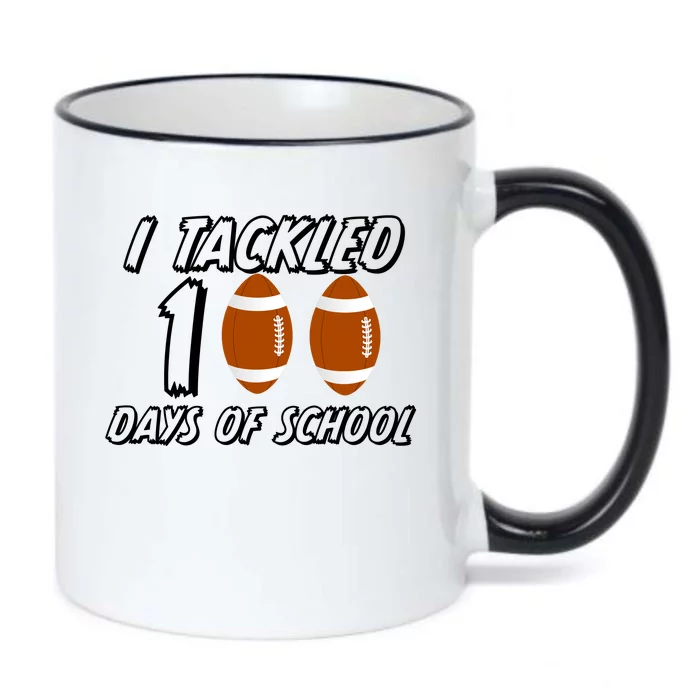 I Tackled 100 Days Of school Black Color Changing Mug