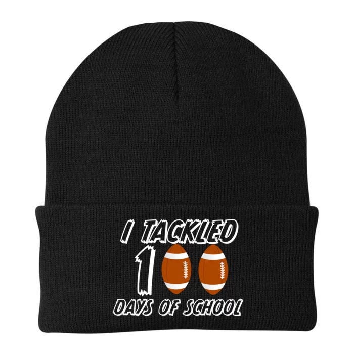 I Tackled 100 Days Of school Knit Cap Winter Beanie