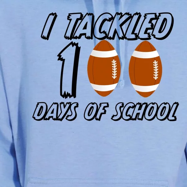 I Tackled 100 Days Of school Unisex Surf Hoodie