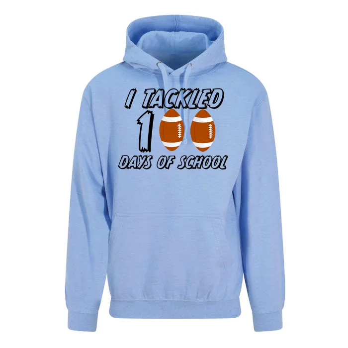 I Tackled 100 Days Of school Unisex Surf Hoodie