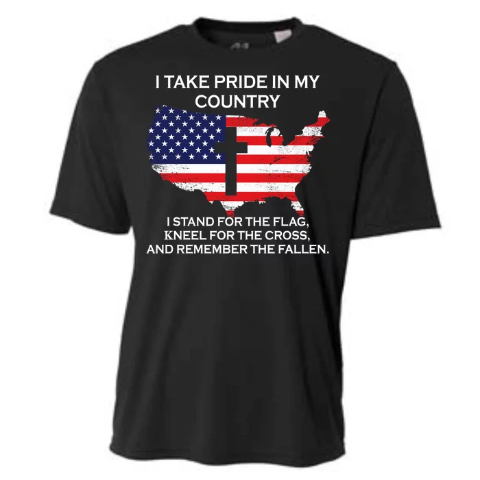 I Take Pride In My Country USA Cooling Performance Crew T-Shirt