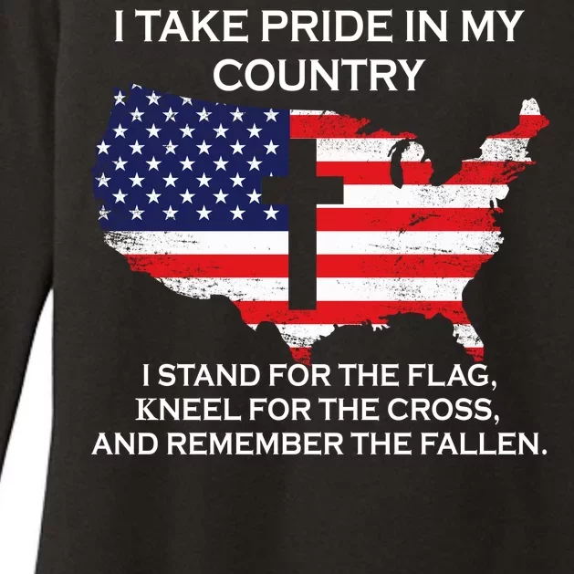 I Take Pride In My Country USA Womens CVC Long Sleeve Shirt