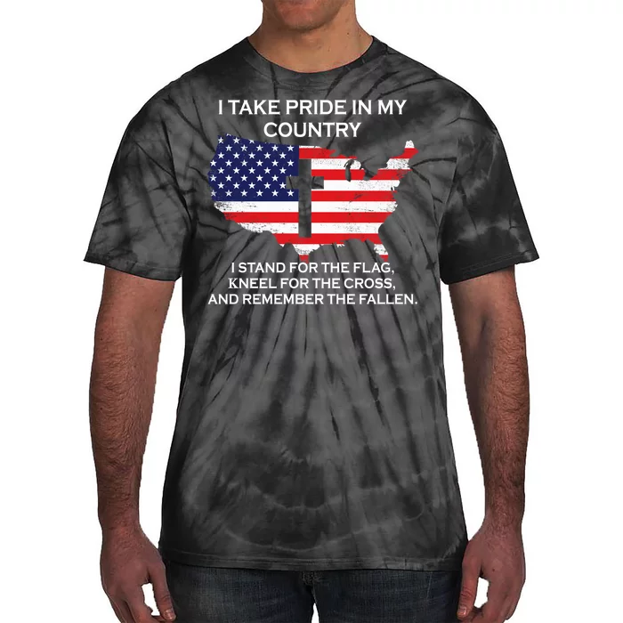 I Take Pride In My Country USA Tie-Dye T-Shirt