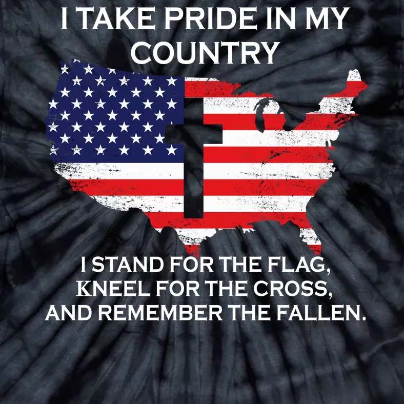 I Take Pride In My Country USA Tie-Dye T-Shirt