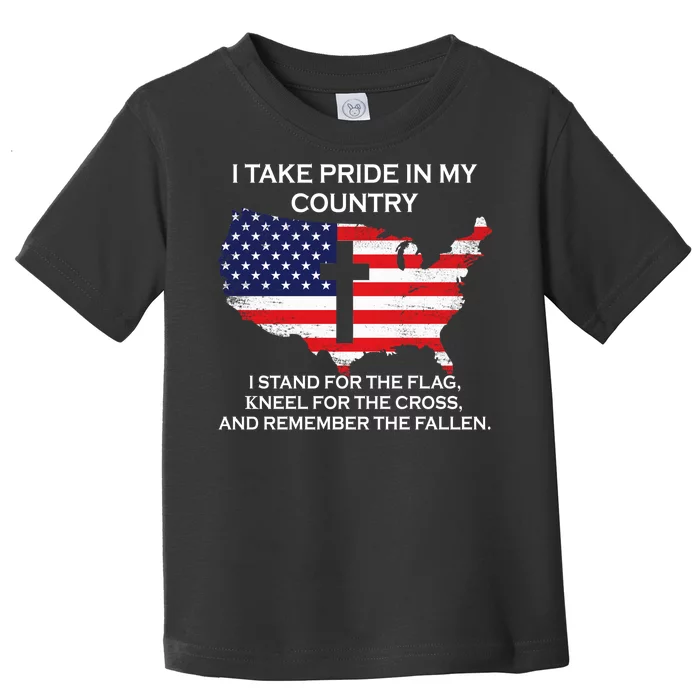 I Take Pride In My Country USA Toddler T-Shirt