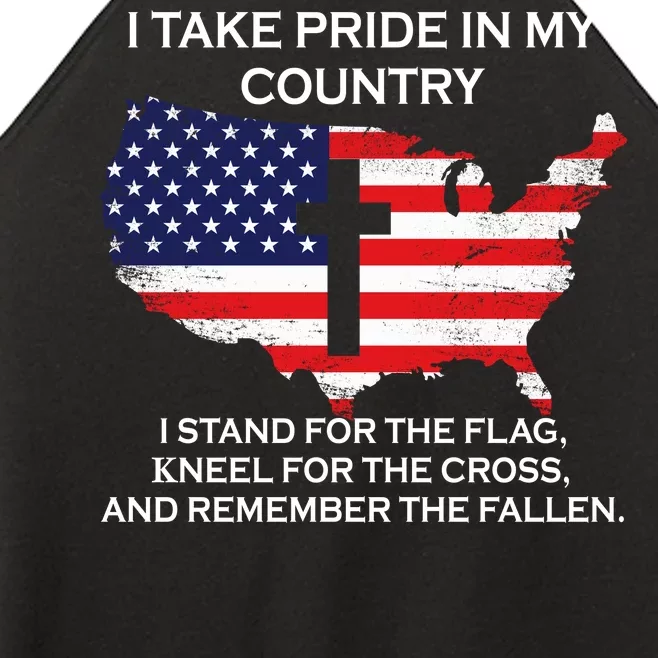 I Take Pride In My Country USA Women’s Perfect Tri Rocker Tank