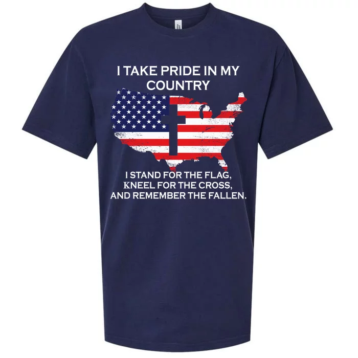 I Take Pride In My Country USA Sueded Cloud Jersey T-Shirt