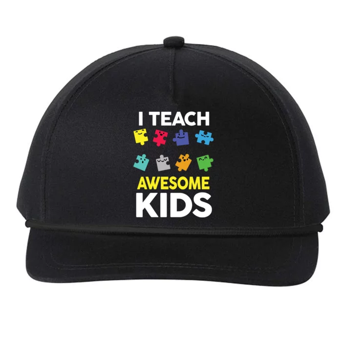 I Teach Awesome Kids Snapback Five-Panel Rope Hat